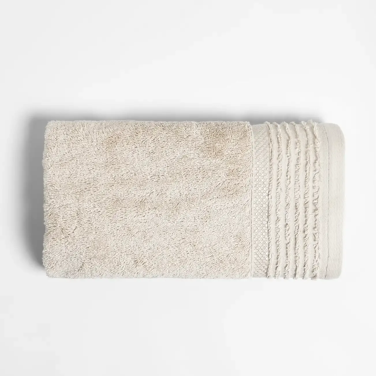  Qua Home Vinca Pima Pamuk Yüz Havlusu Bej 50x90 cm