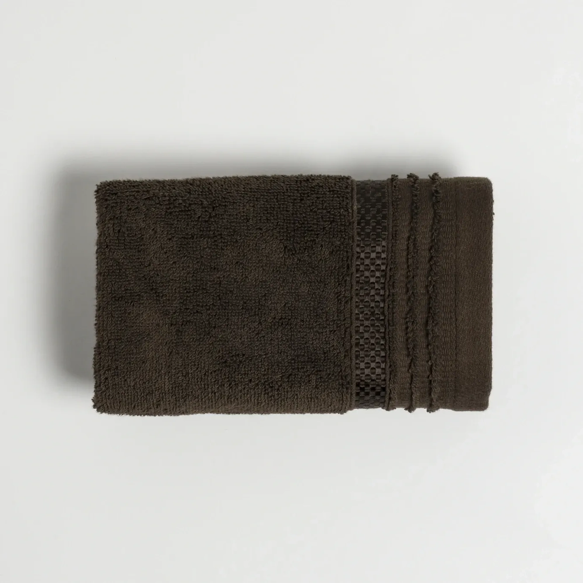 Qua Home Vinca Pima Pamuk Yüz Havlusu Kahverengi 50x90 cm