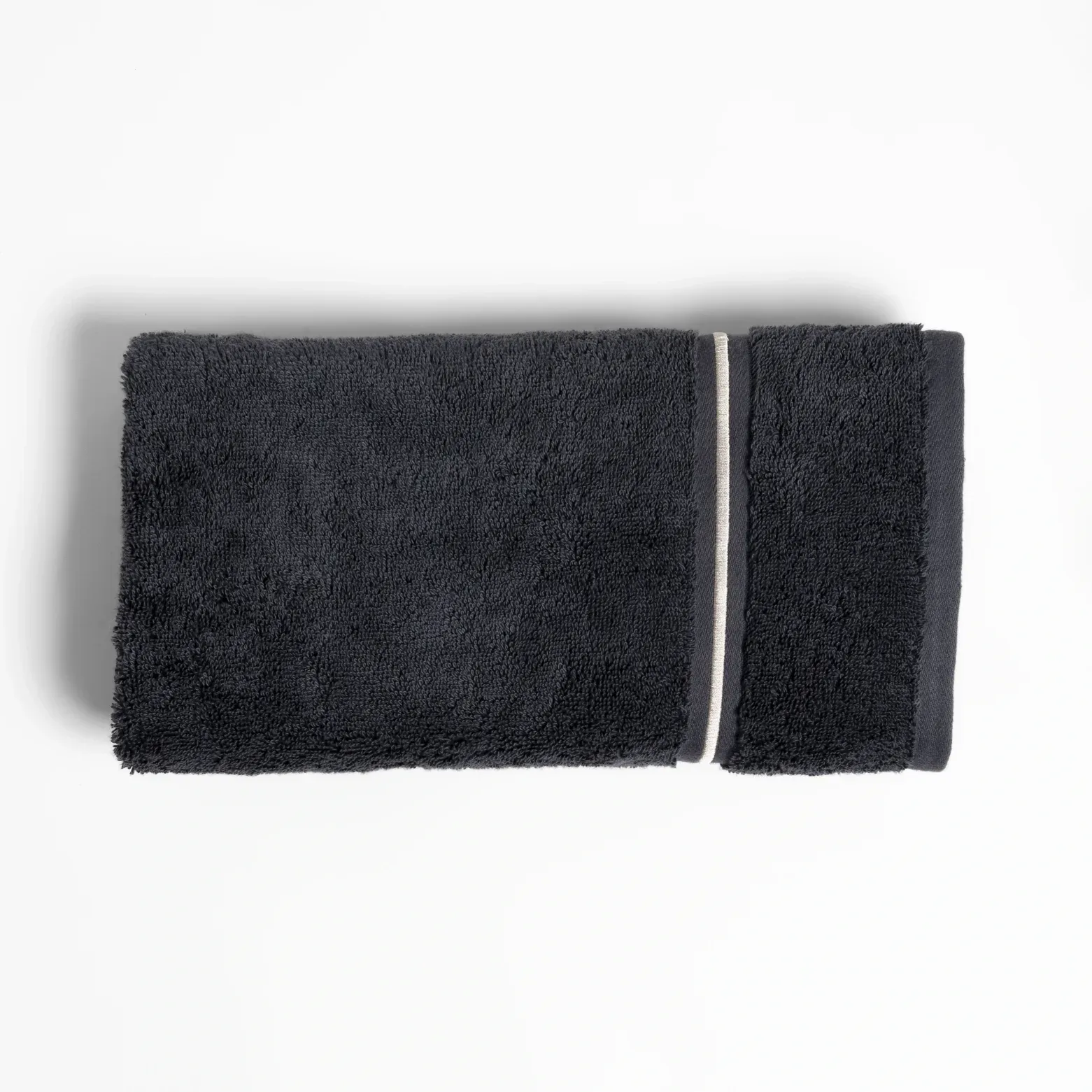  Qua Home Petunia Pima Pamuk Yüz Havlusu Antrasit 50x90 cm