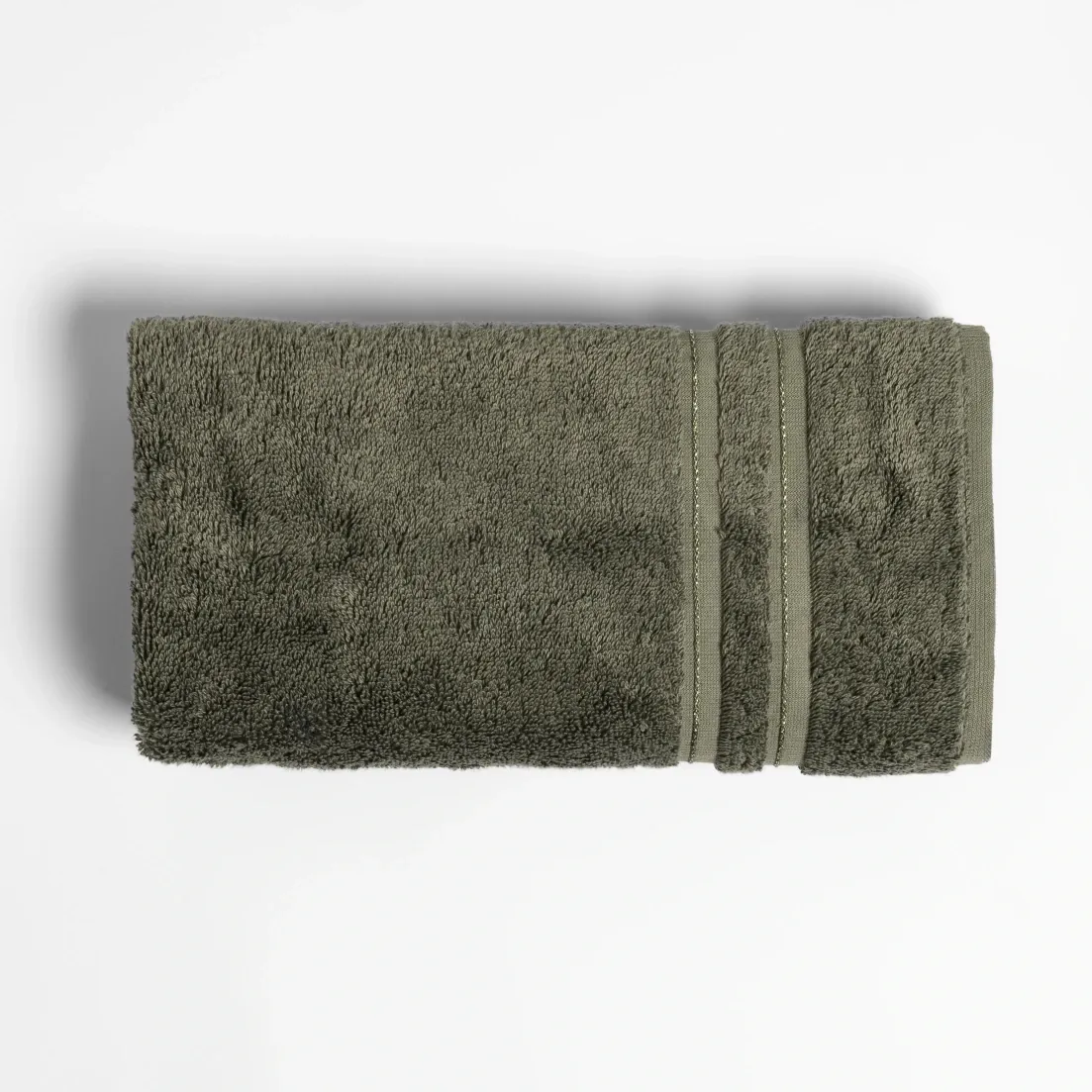  Qua Home Dandelion Pima Pamuk Yüz Havlusu Haki 50x90 cm