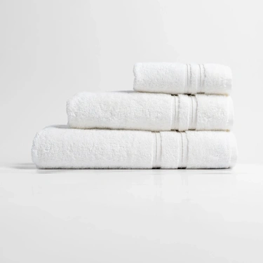  Qua Home Dandelion Pima Pamuk Banyo Havlusu Beyaz 90x150 cm