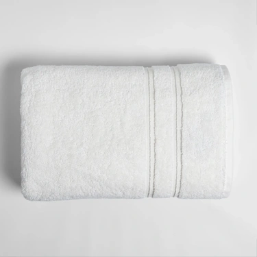  Qua Home Dandelion Pima Pamuk Banyo Havlusu Beyaz 90x150 cm