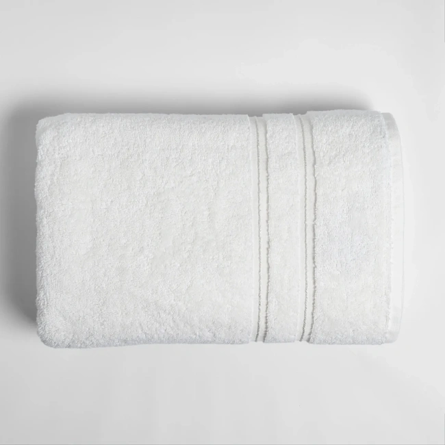  Qua Home Dandelion Pima Pamuk Banyo Havlusu Beyaz 90x150 cm
