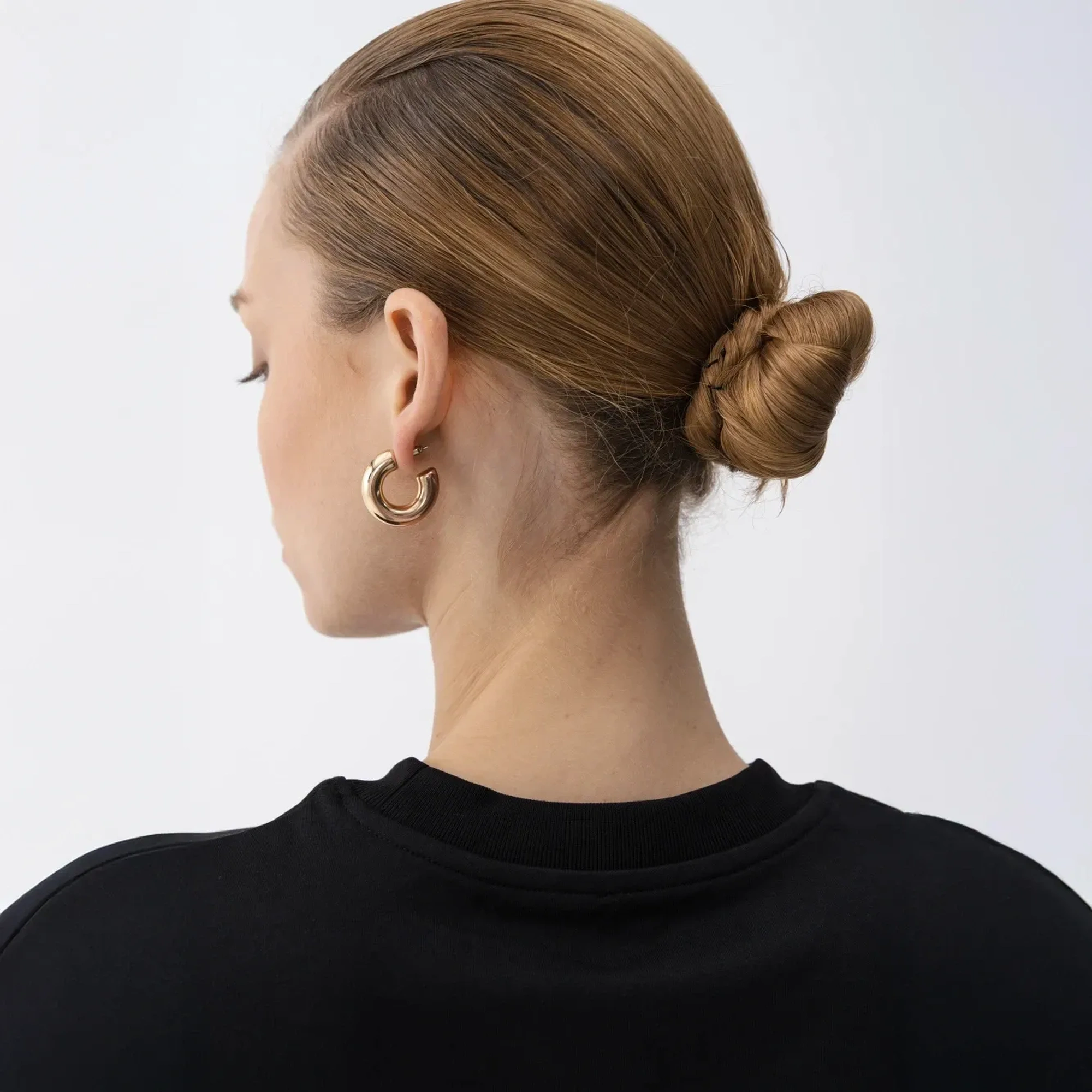 Qua Home Dori Kadın % 100 Pamuk Uzun Kol Tişört Siyah