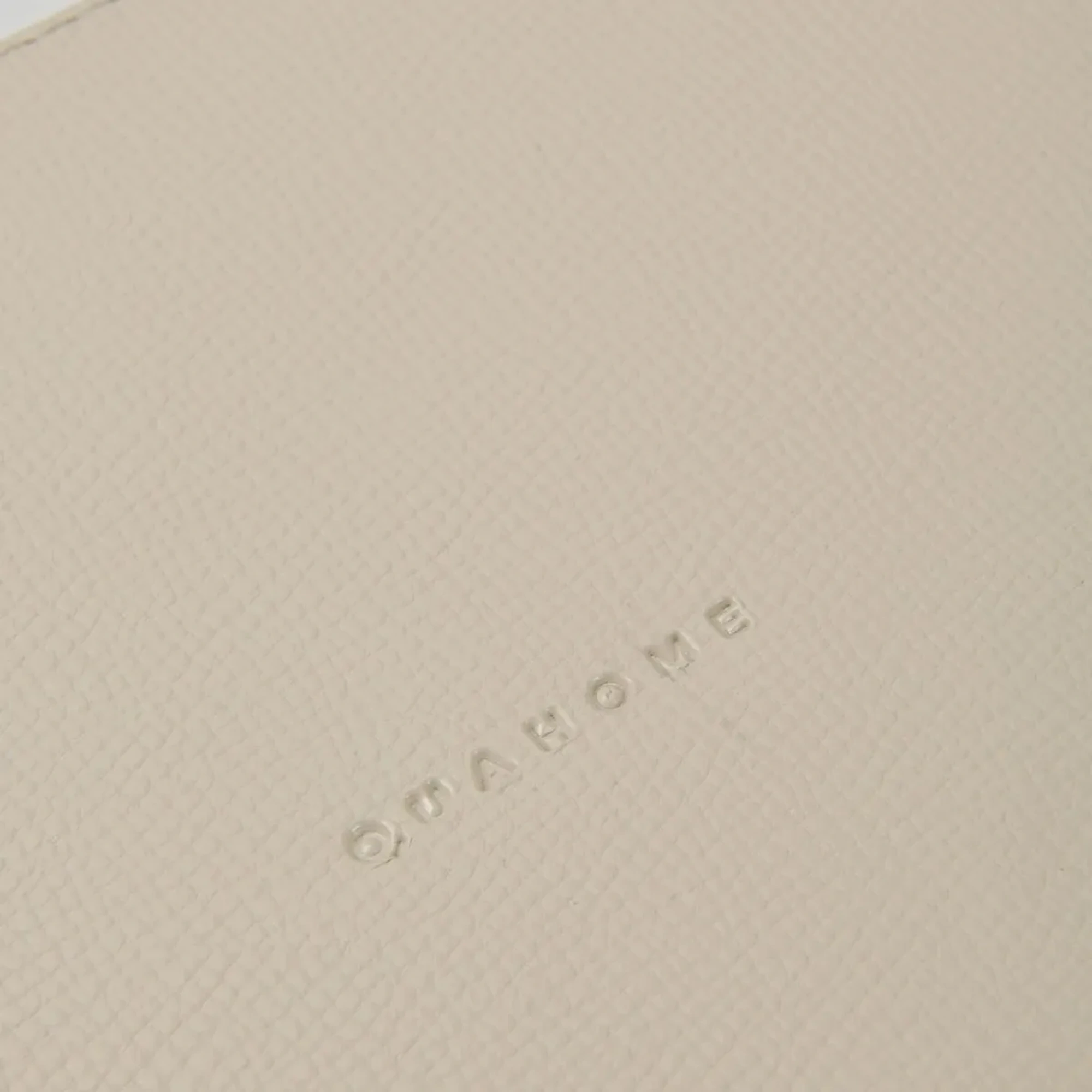 Qua Home Marta Dekoratif Deri Tepsi Krem 50x27x3 cm