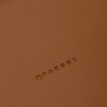  Qua Home Marta Dekoratif Deri Tepsi Açık Kahverengi 50x27x3 cm