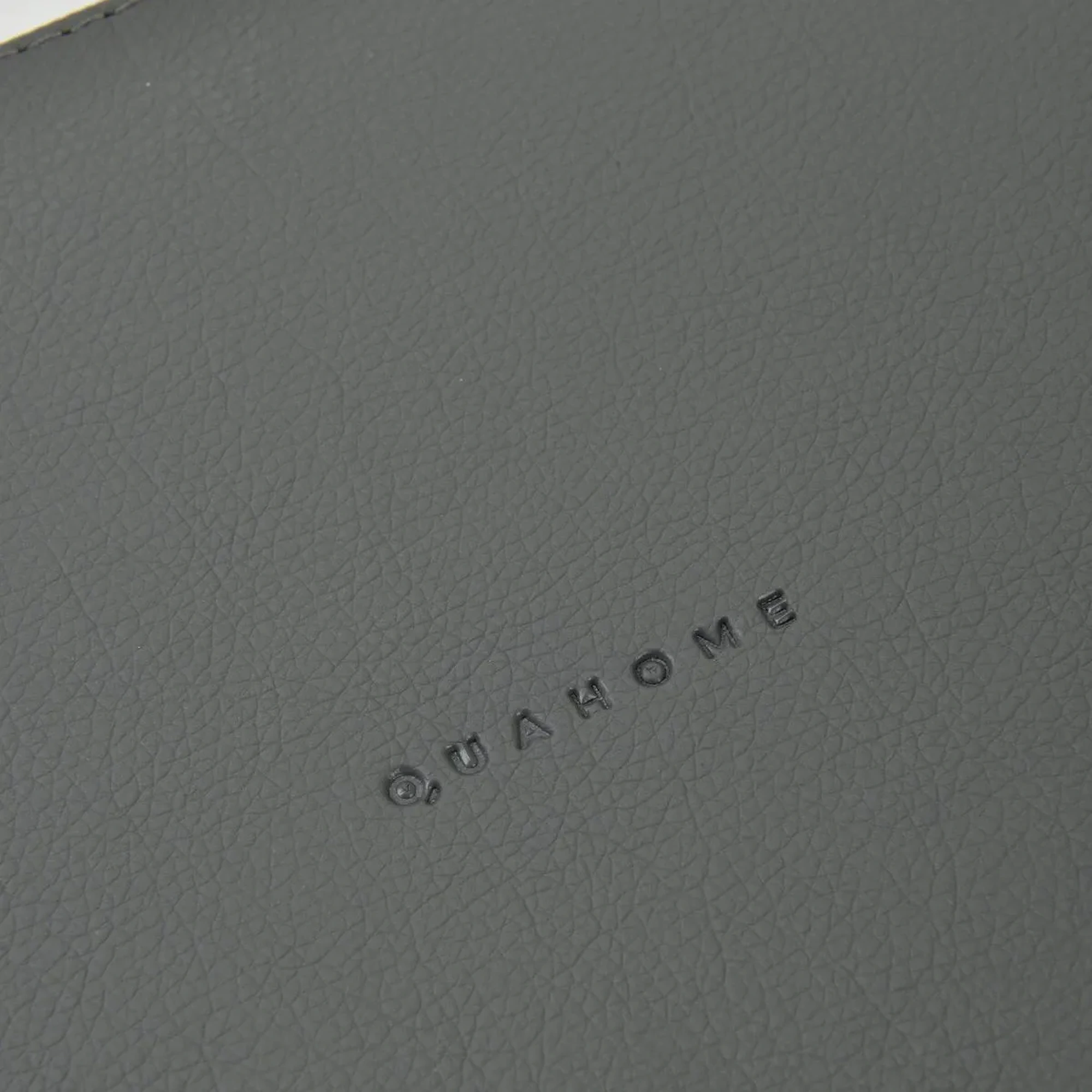 Qua Home Marta Dekoratif Deri Tepsi Antrasit 50x27x3 cm