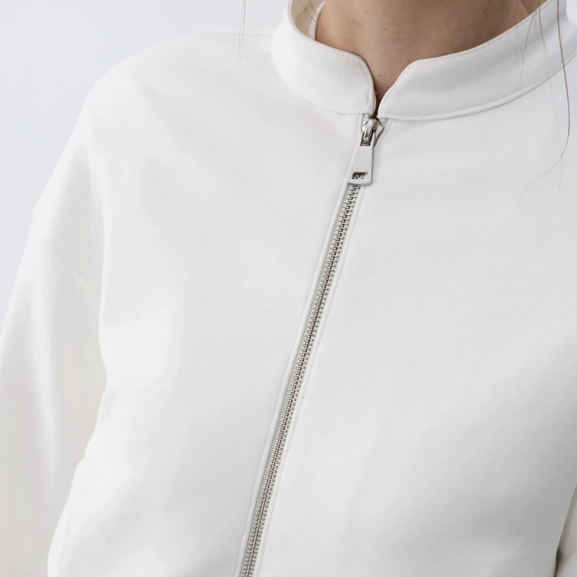 Qua Home Holly Kadın % 100 Pamuk Bomber Ceket Bej