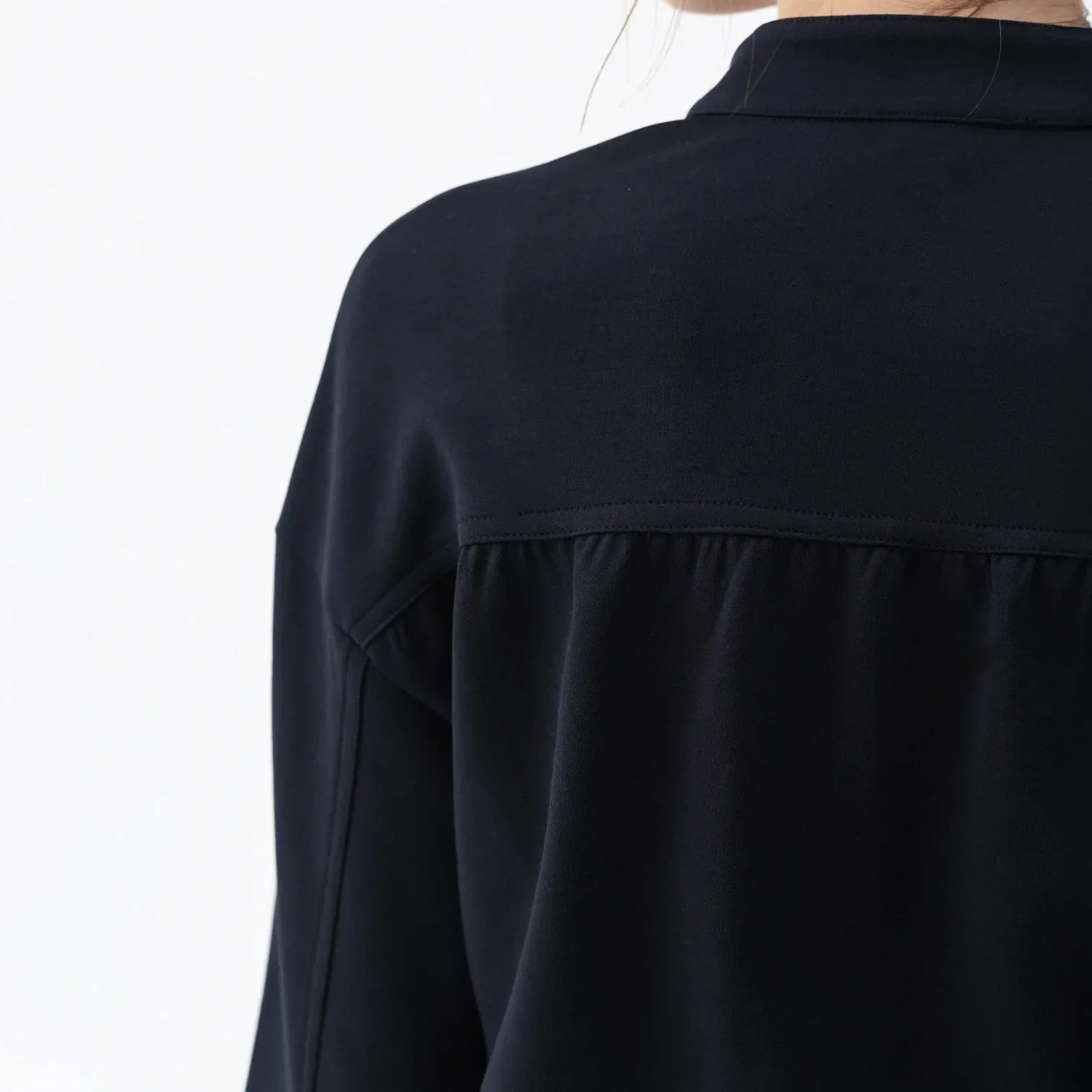 Qua Home Holly Kadın % 100 Pamuk Bomber Ceket Lacivert