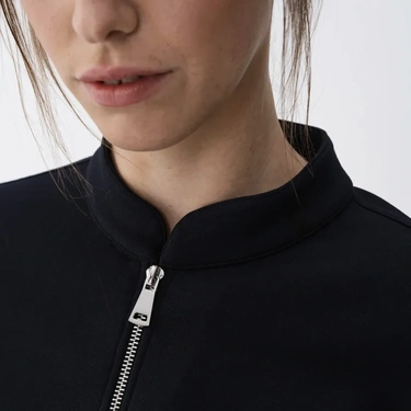  Qua Home Holly Kadın % 100 Pamuk Bomber Ceket Lacivert