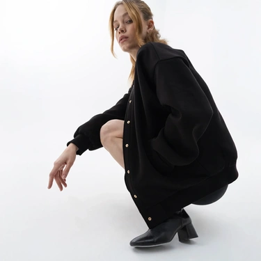  Qua Home Paula Kadın Bomber Ceket Siyah