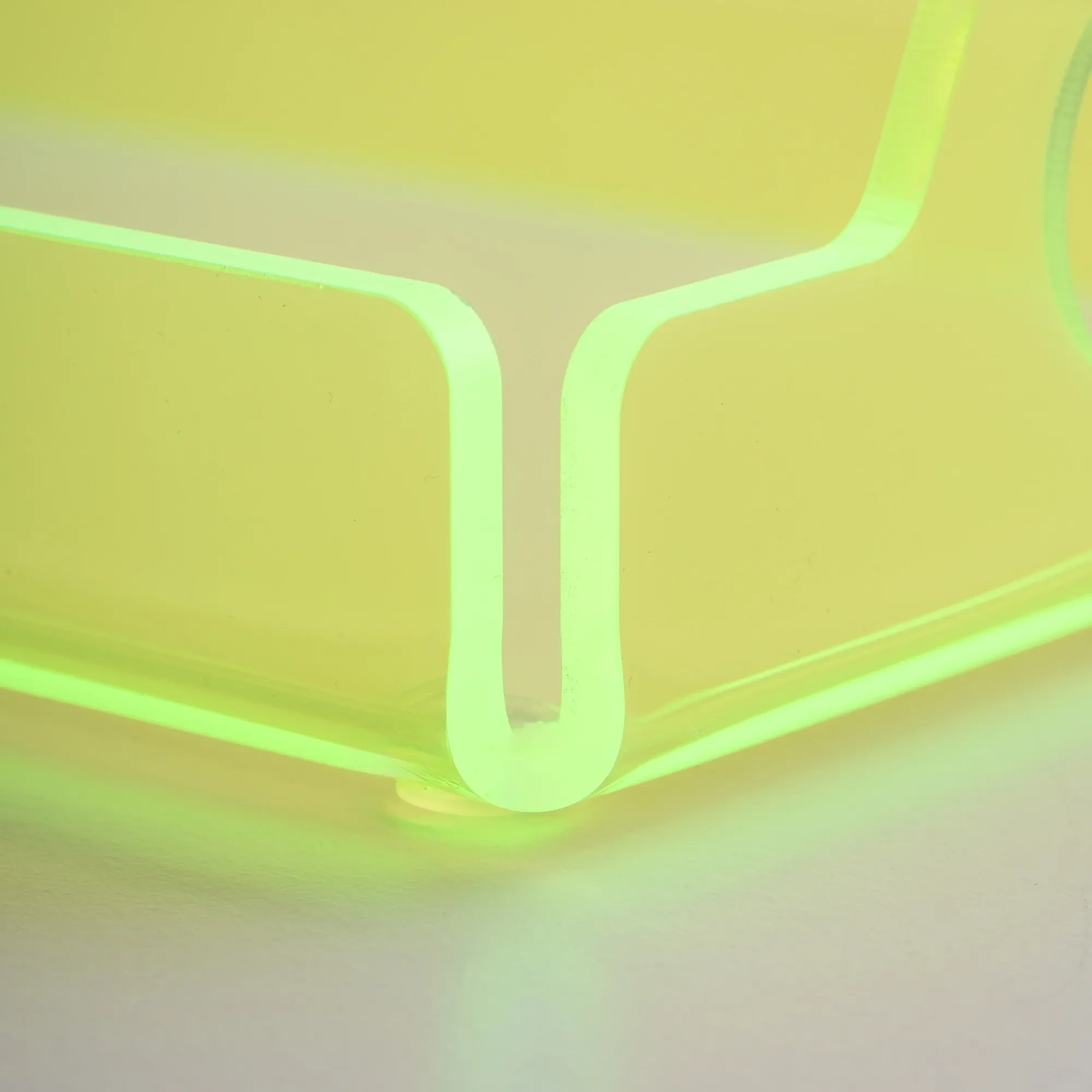 Qua Home Vasa Neon Pleksi Tepsi Yeşil 35x20 cm