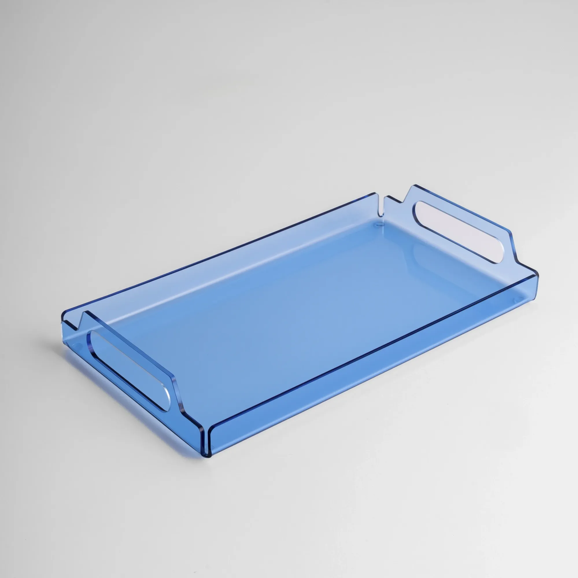  Qua Home Vasa Neon Pleksi Tepsi Mavi 35x20 cm