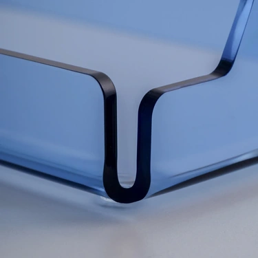  Qua Home Vasa Neon Pleksi Tepsi Mavi 35x20 cm