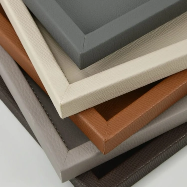  Qua Home Rita Dekoratif Deri Tepsi Açık Kahverengi 22x22x2,5 cm