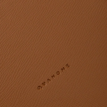  Qua Home Rita Dekoratif Deri Tepsi Açık Kahverengi 22x22x2,5 cm