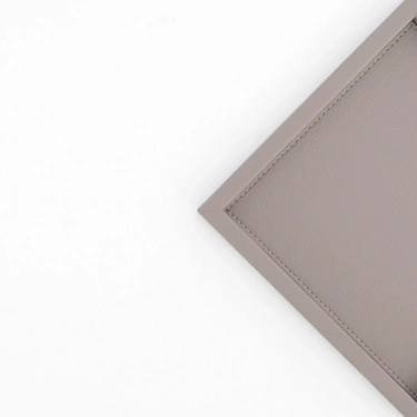  Qua Home Rita Dekoratif Deri Tepsi Vizon 22x22x2,5 cm