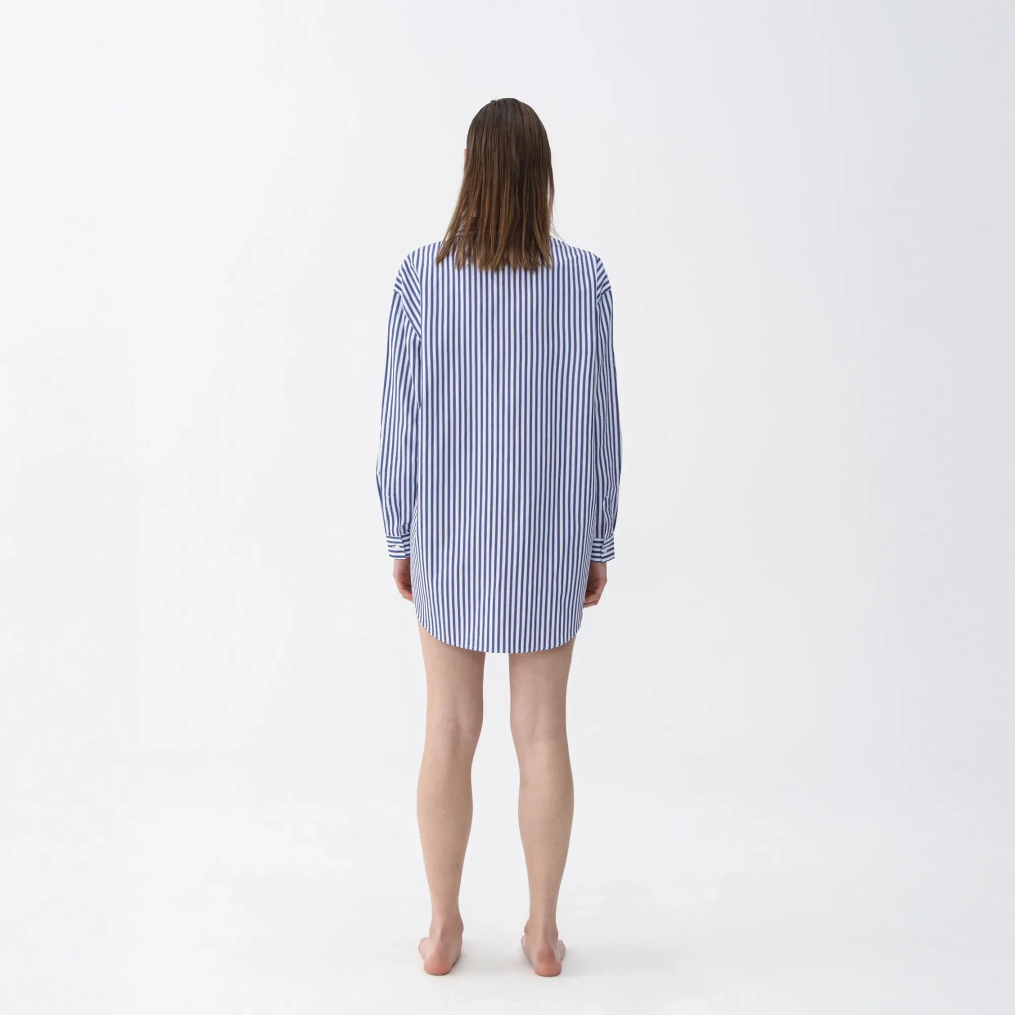 Qua Home Janie Kadın Dokuma Gömlek Elbise Lacivert