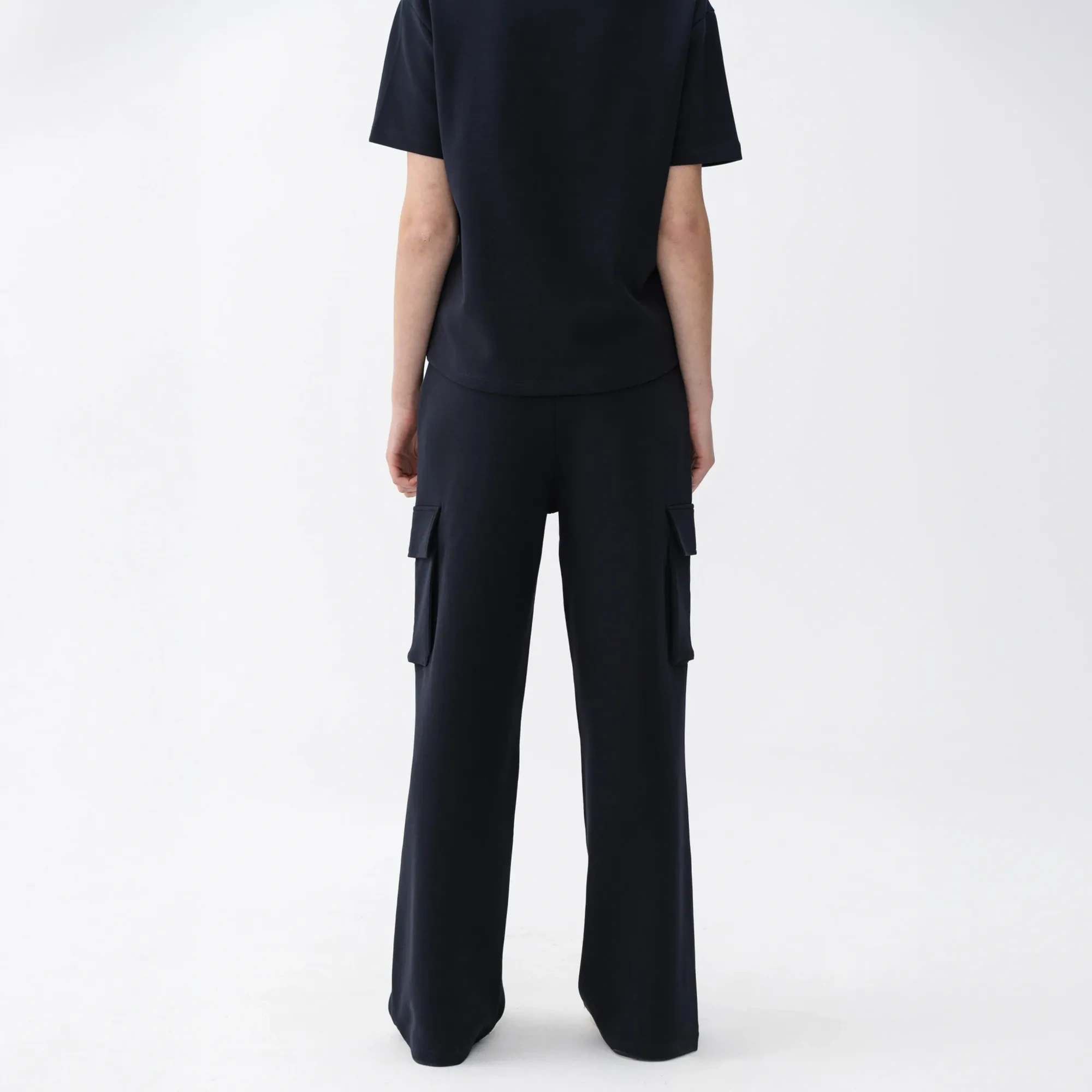 Qua Home Holly Kadın % 100 Pamuk Kargo Pantolon Lacivert