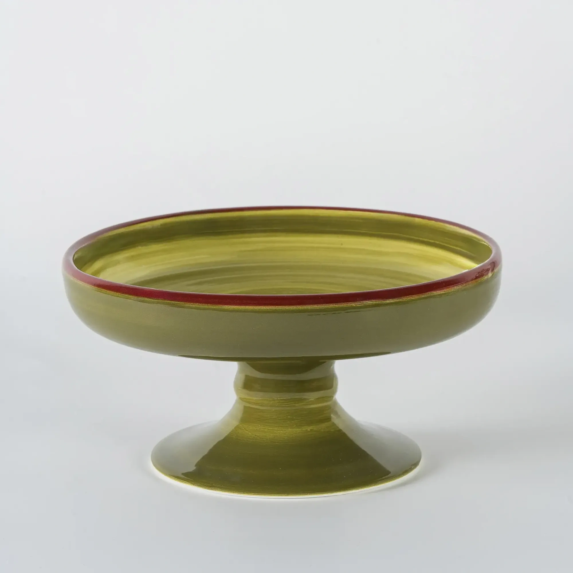 Qua Home Pilar Ayaklı Kase Yeşil 20 Cm