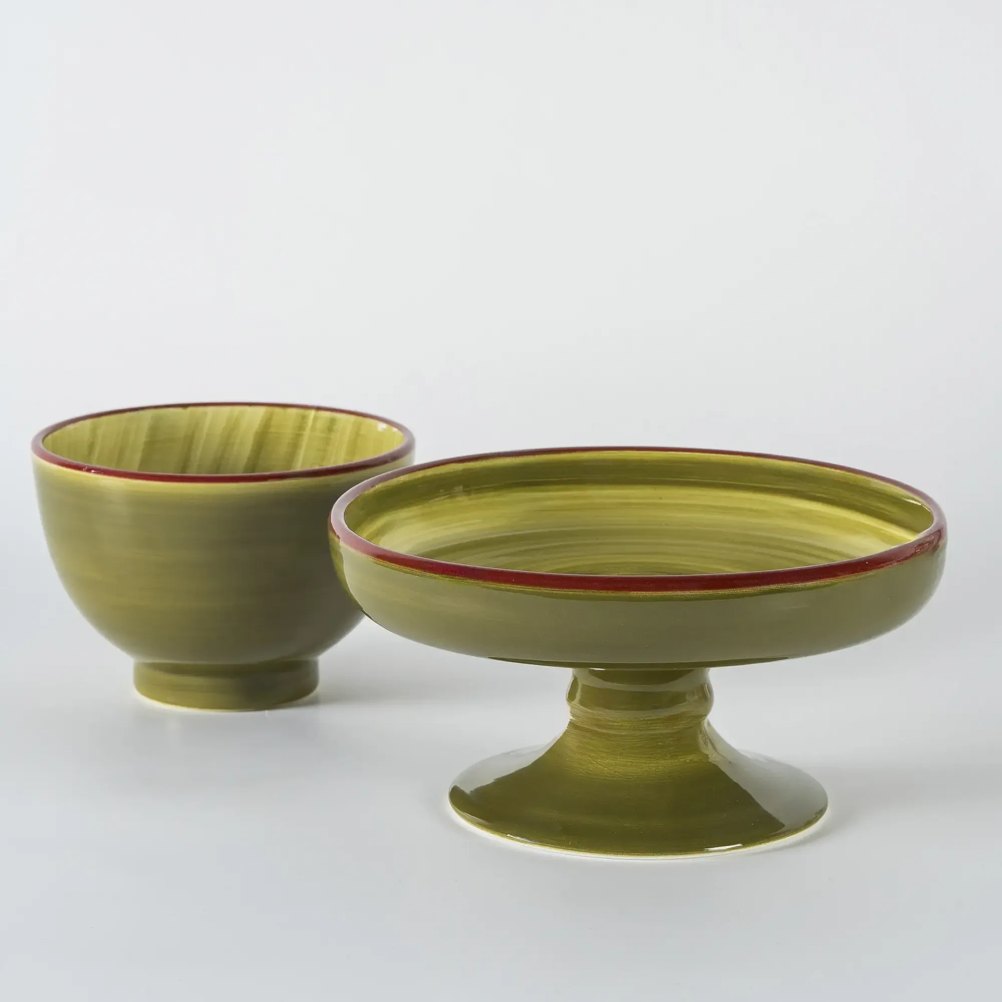 Qua Home Sare Kase Yeşil 15 Cm