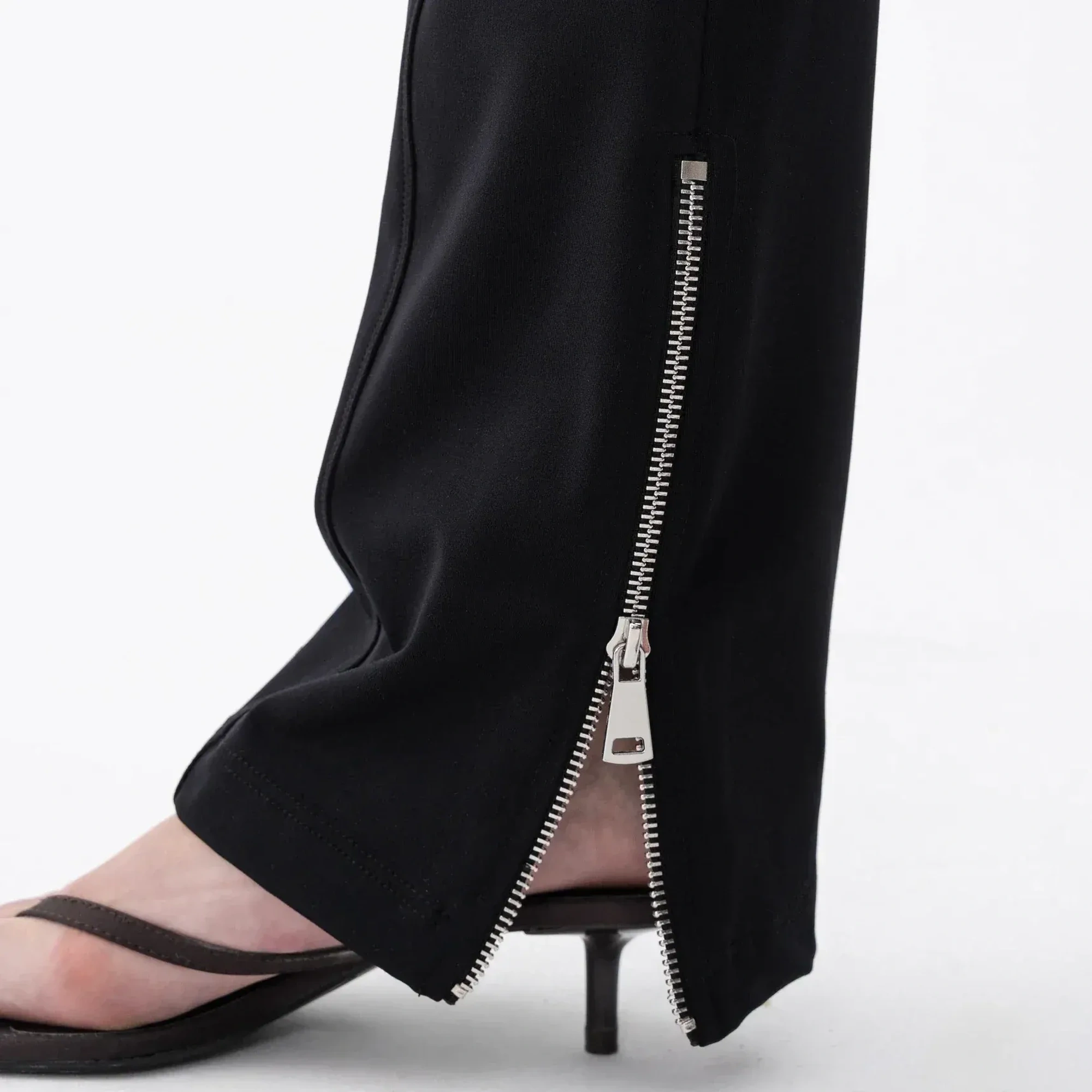 Qua Home Aria Kadın Yırtmaç Detaylı Pantolon Siyah