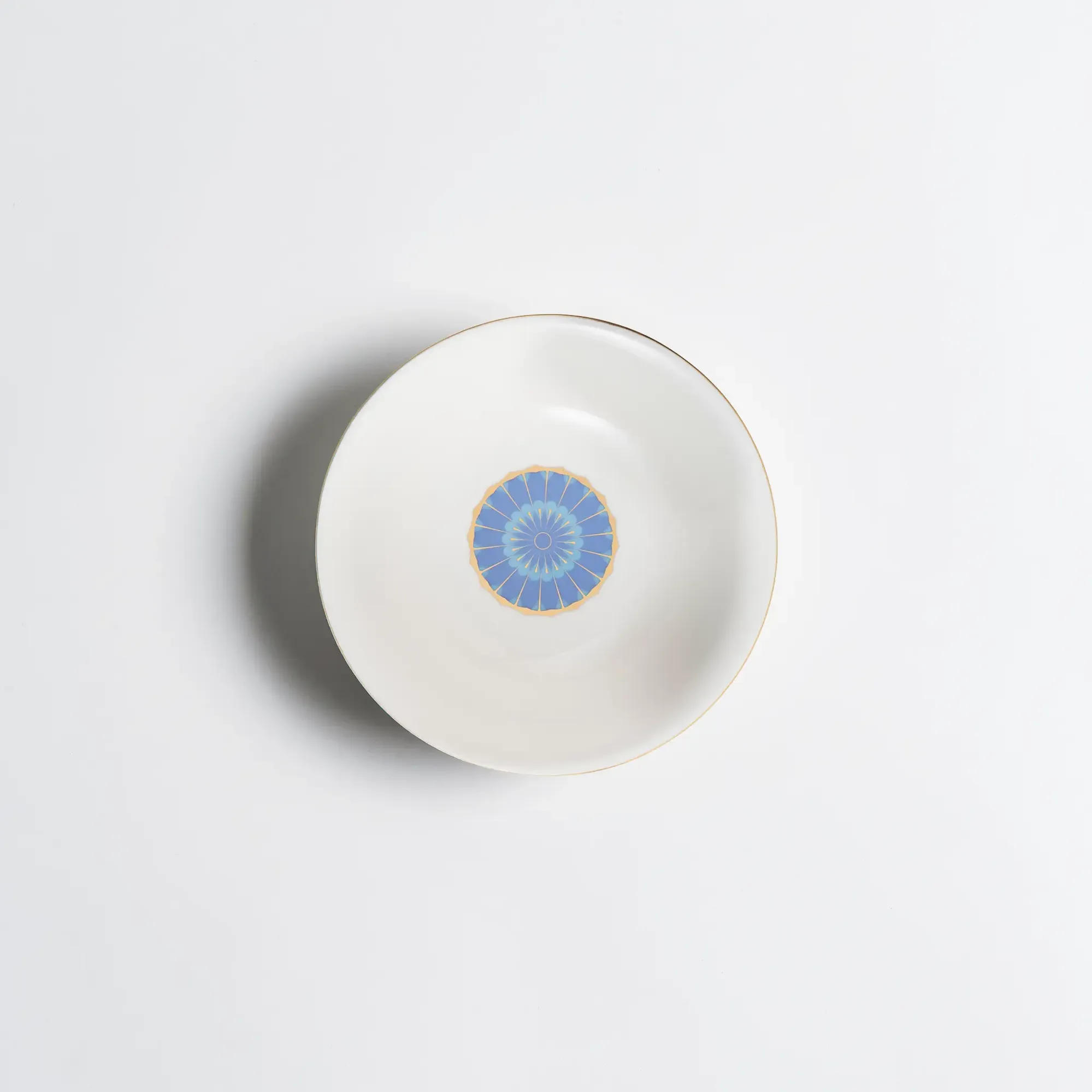  Qua Home Giselle Mavi Gold Servis Kasesi 11 cm