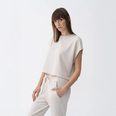  Qua Home Nua Kadın Modal Chino Pantolon Taş