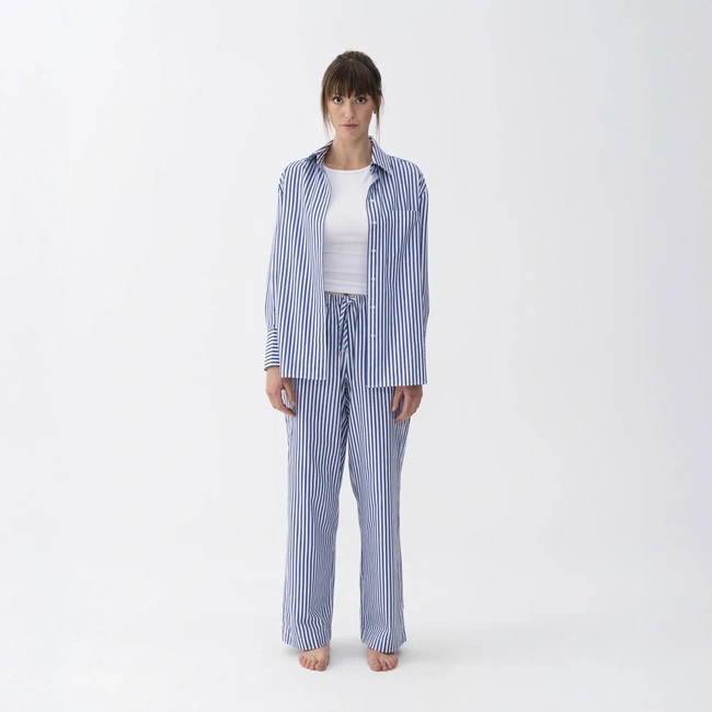  Qua Home Mara Kadın Dokuma Pantolon Lacivert