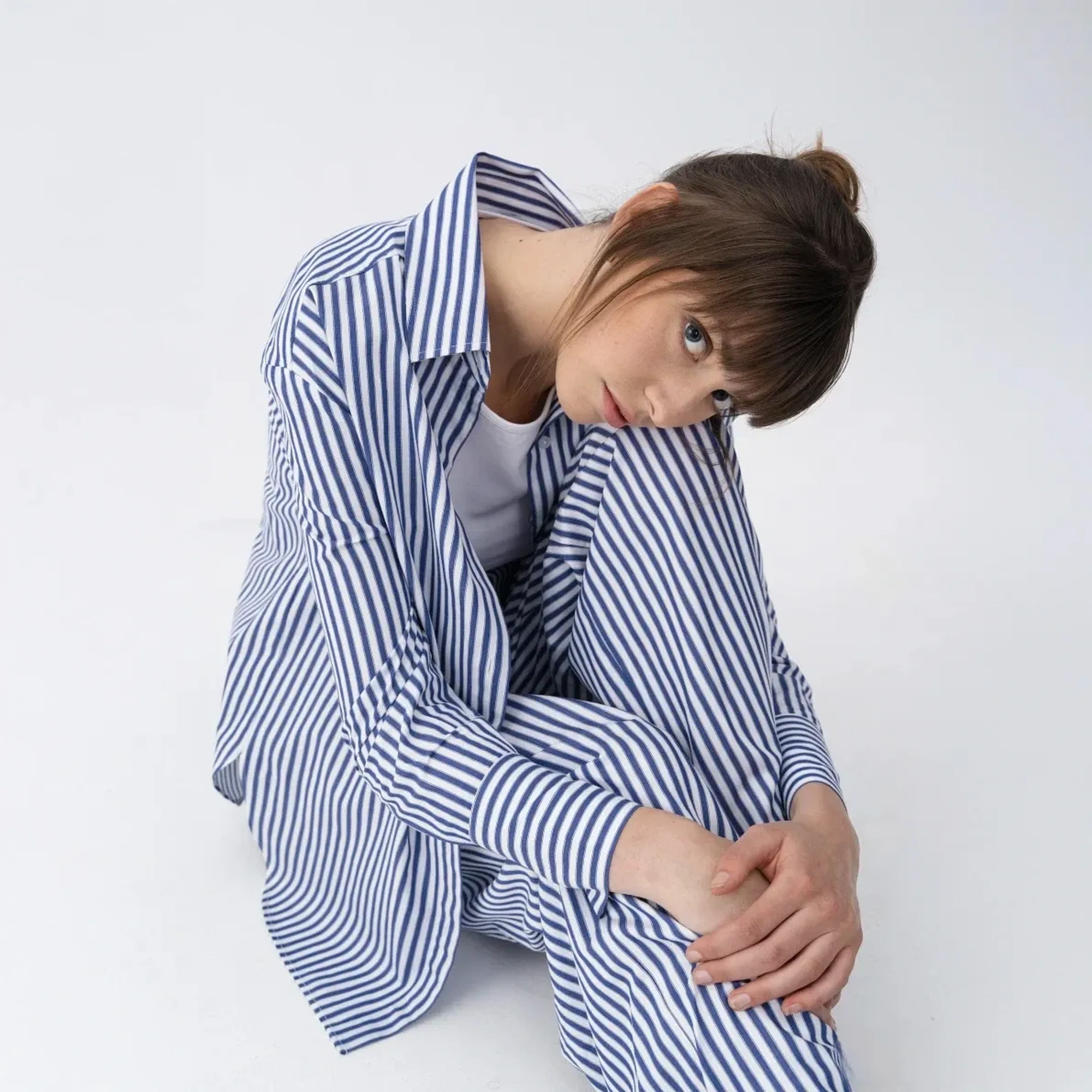 Qua Home Mara Kadın Dokuma Pantolon Lacivert