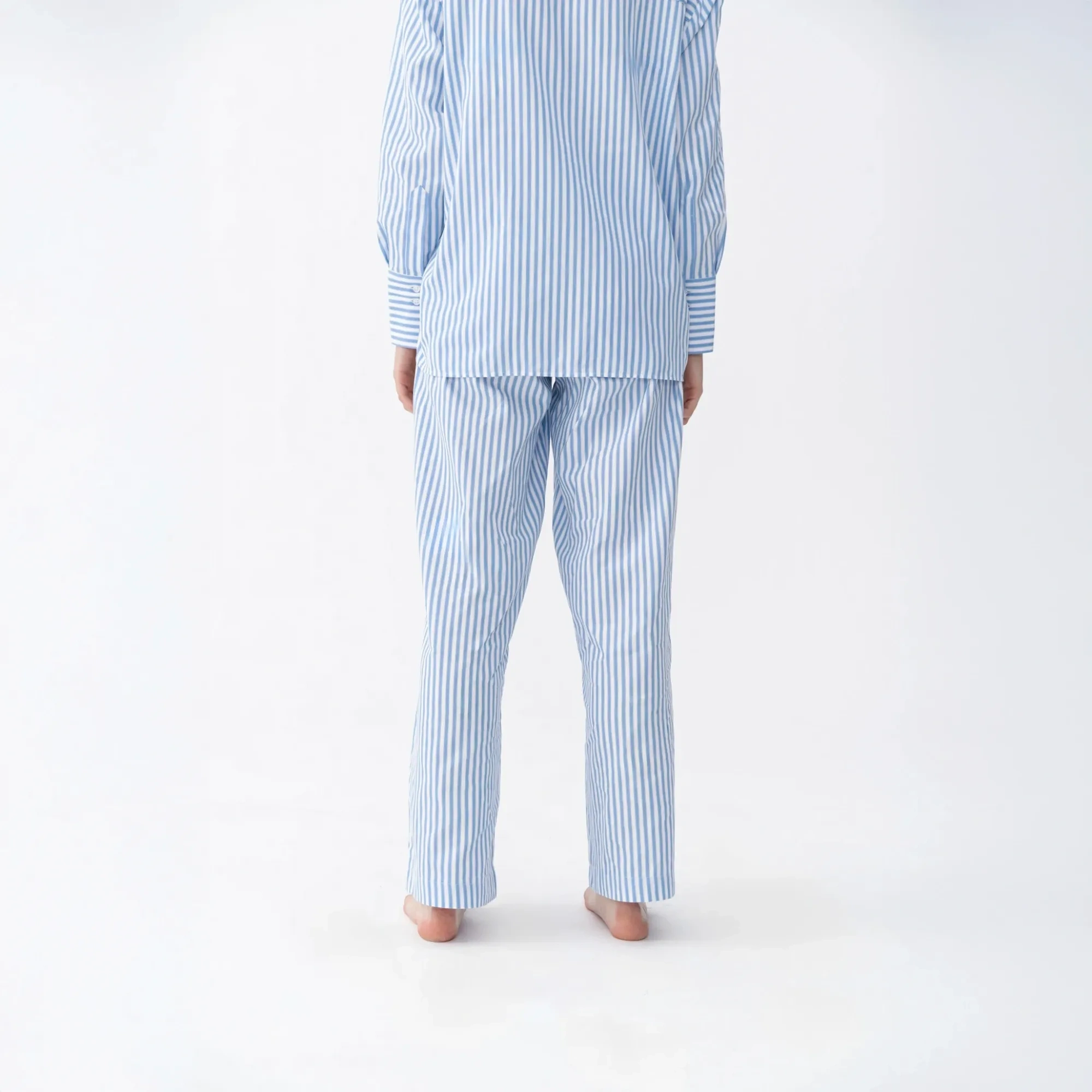 Qua Home Mara Kadın Dokuma Pantolon Mavi