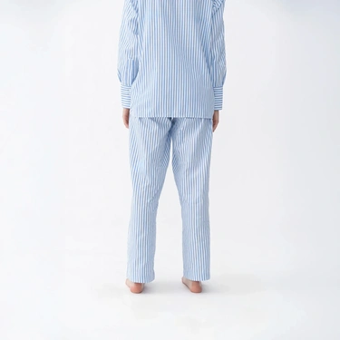  Qua Home Mara Kadın Dokuma Pantolon Mavi