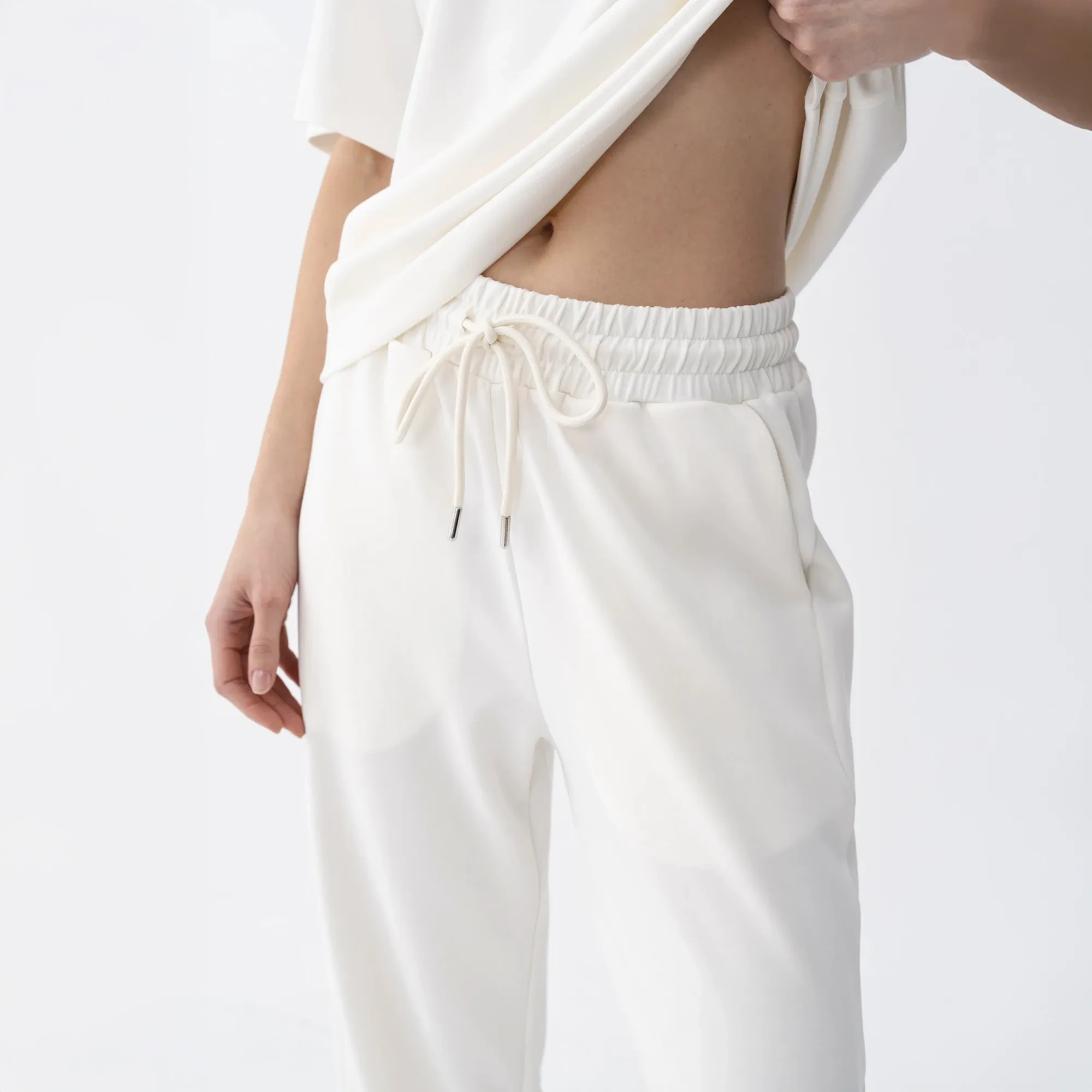 Qua Home Ivy Kadın Modal Jogger Pantolon Ekru