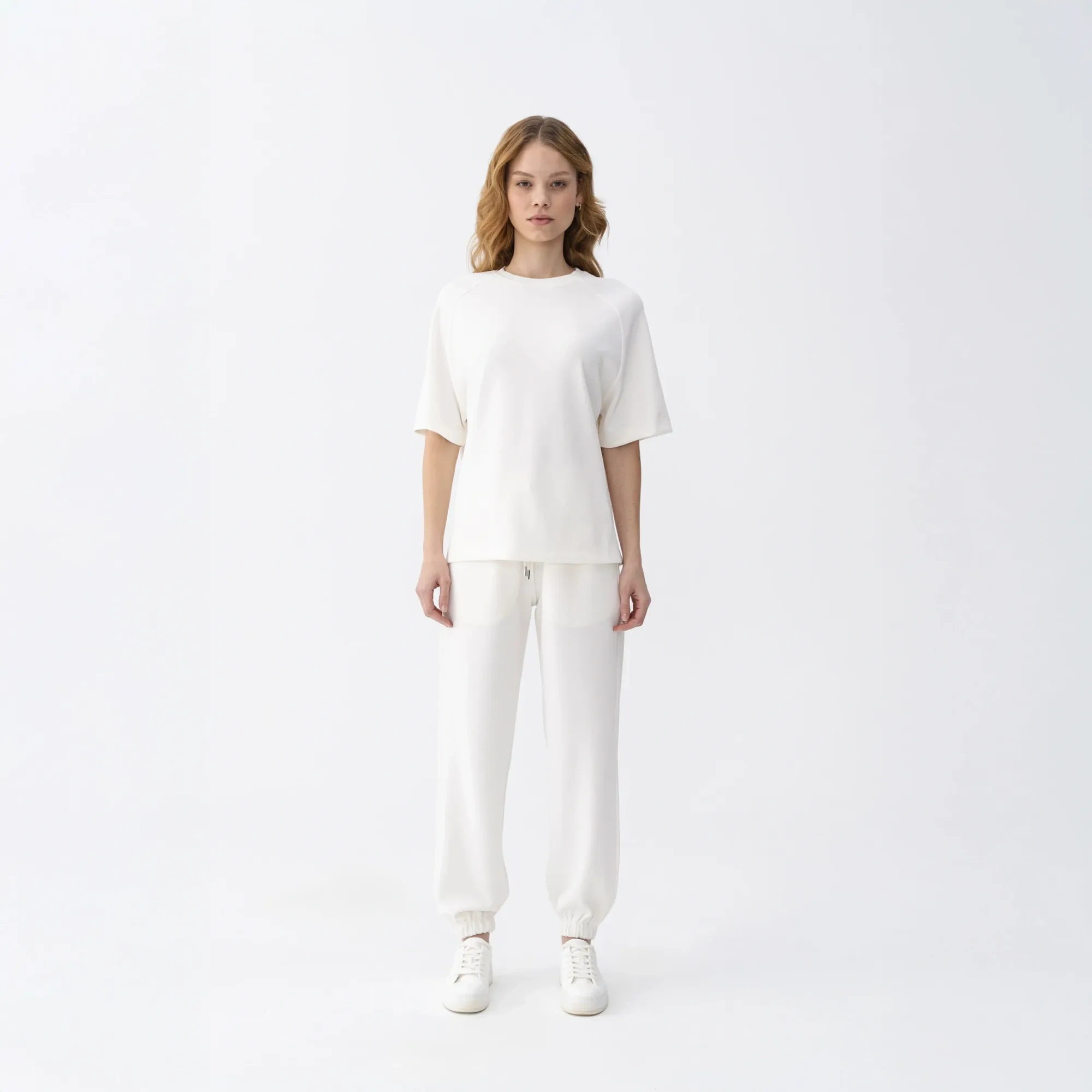 Qua Home Ivy Kadın Modal Jogger Pantolon Ekru