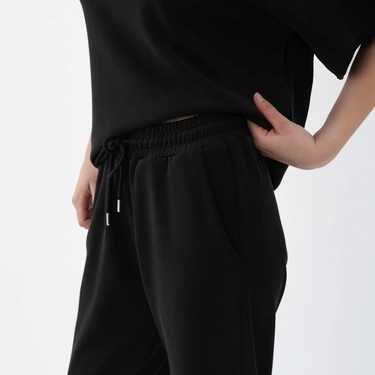  Qua Home Ivy Kadın Modal Jogger Pantolon Siyah