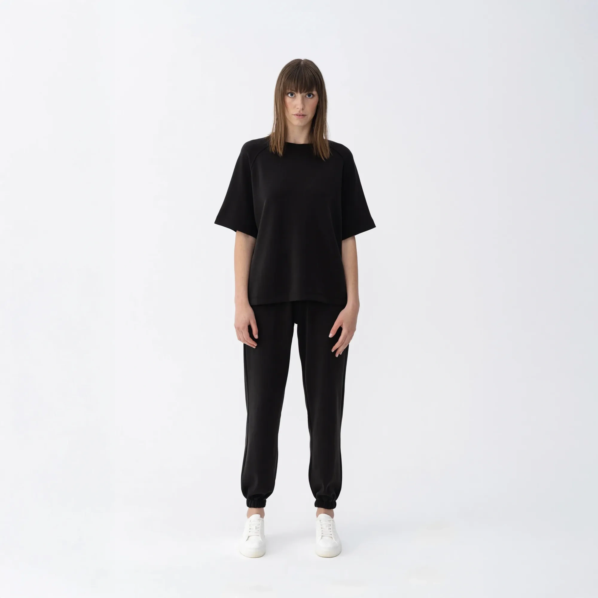 Qua Home Ivy Kadın Modal Jogger Pantolon Siyah