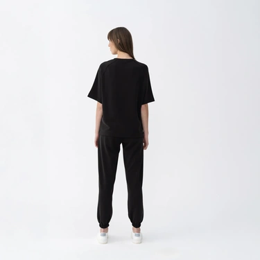  Qua Home Ivy Kadın Modal Jogger Pantolon Siyah