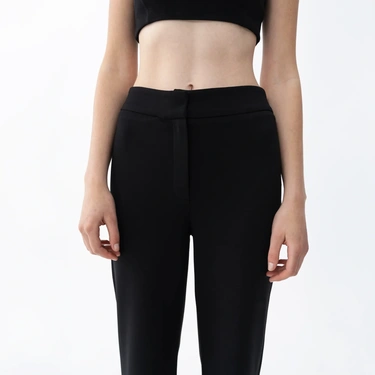  Qua Home Luisa Kadın Flare Pantolon Siyah