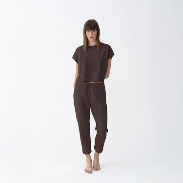  Qua Home Nua Kadın Modal Chino Pantolon Kahverengi