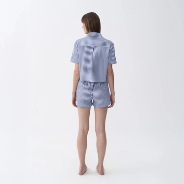  Qua Home Lyla Kadın Dokuma Şort Lacivert