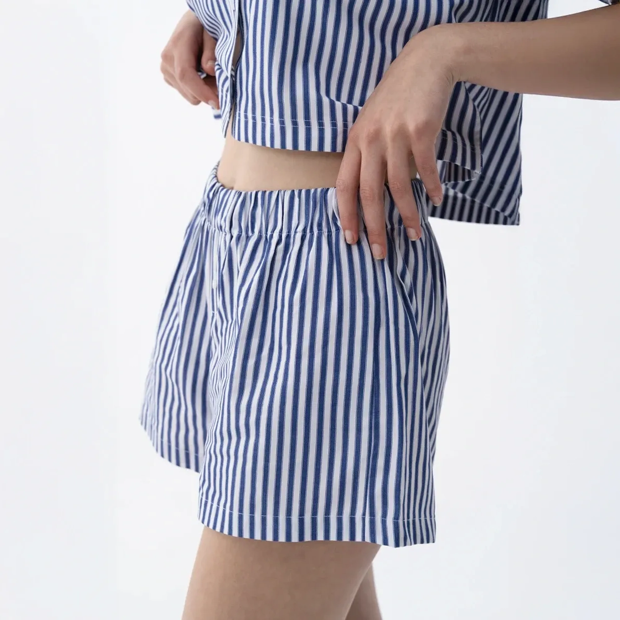 Qua Home Lyla Kadın Dokuma Şort Lacivert