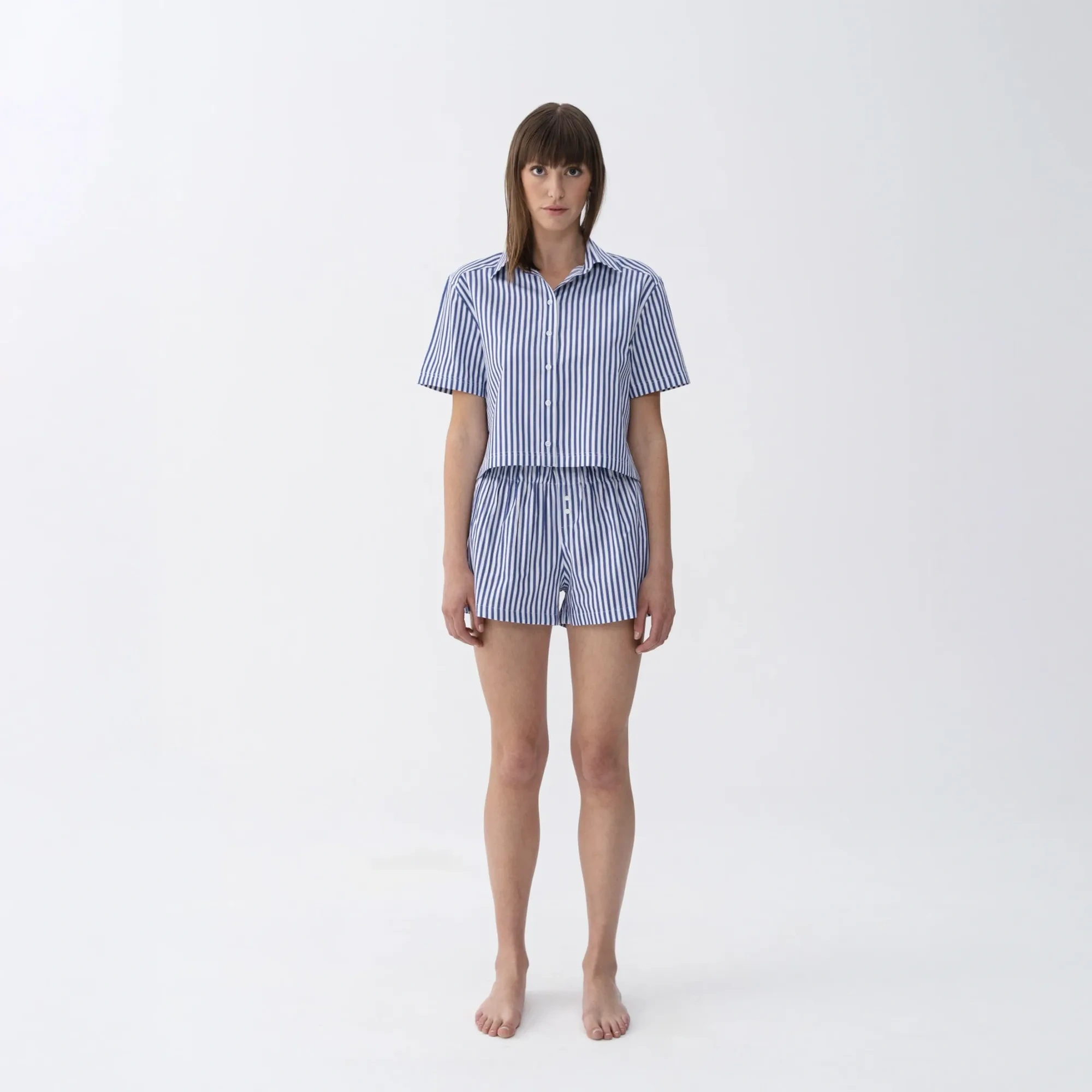 Qua Home Lyla Kadın Dokuma Şort Lacivert