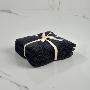  Qua Home Fuji Pima Pamuk El Havlusu Antrasit 30x30 cm