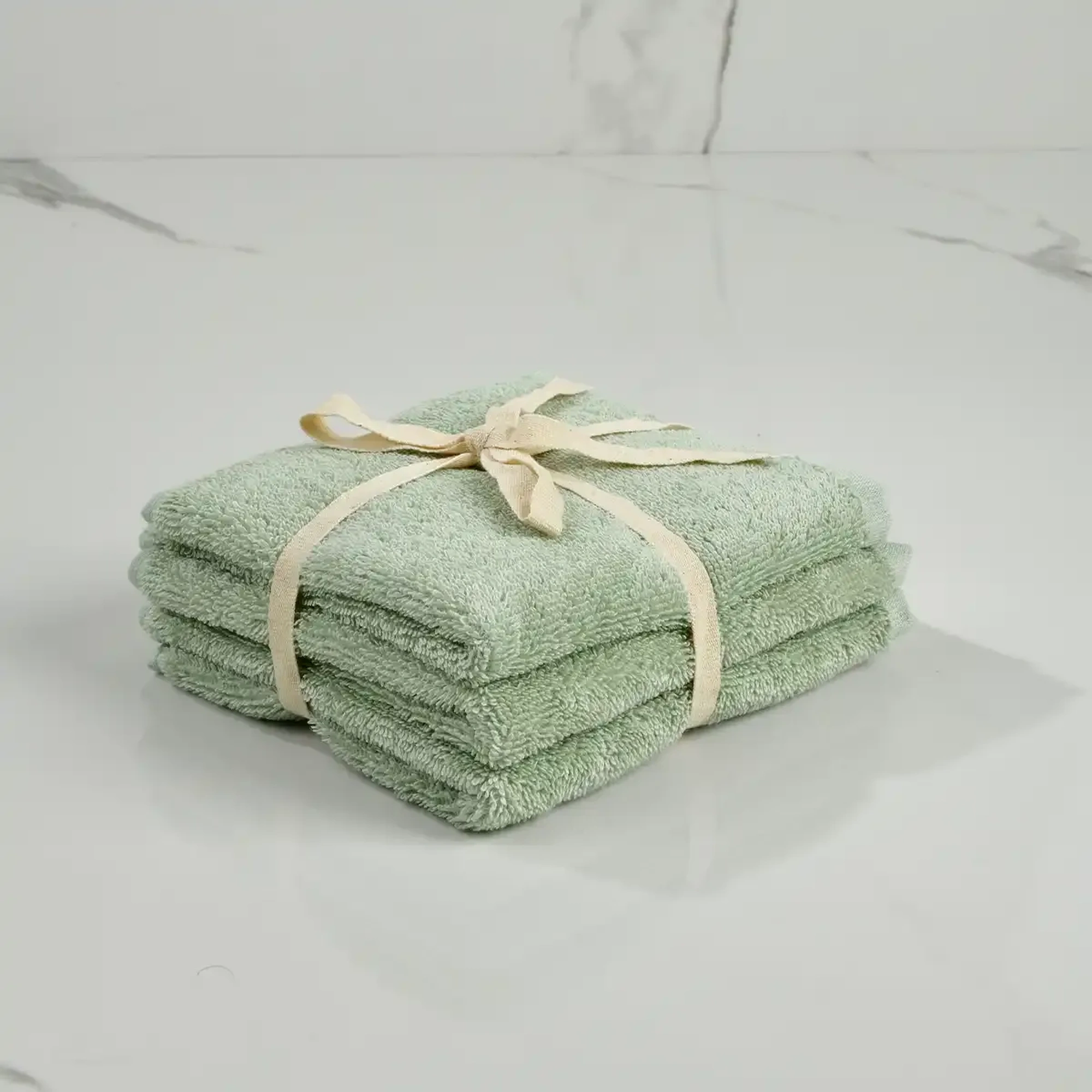 Qua Home Fuji Pima Pamuk El Havlusu Mint 30x30 cm