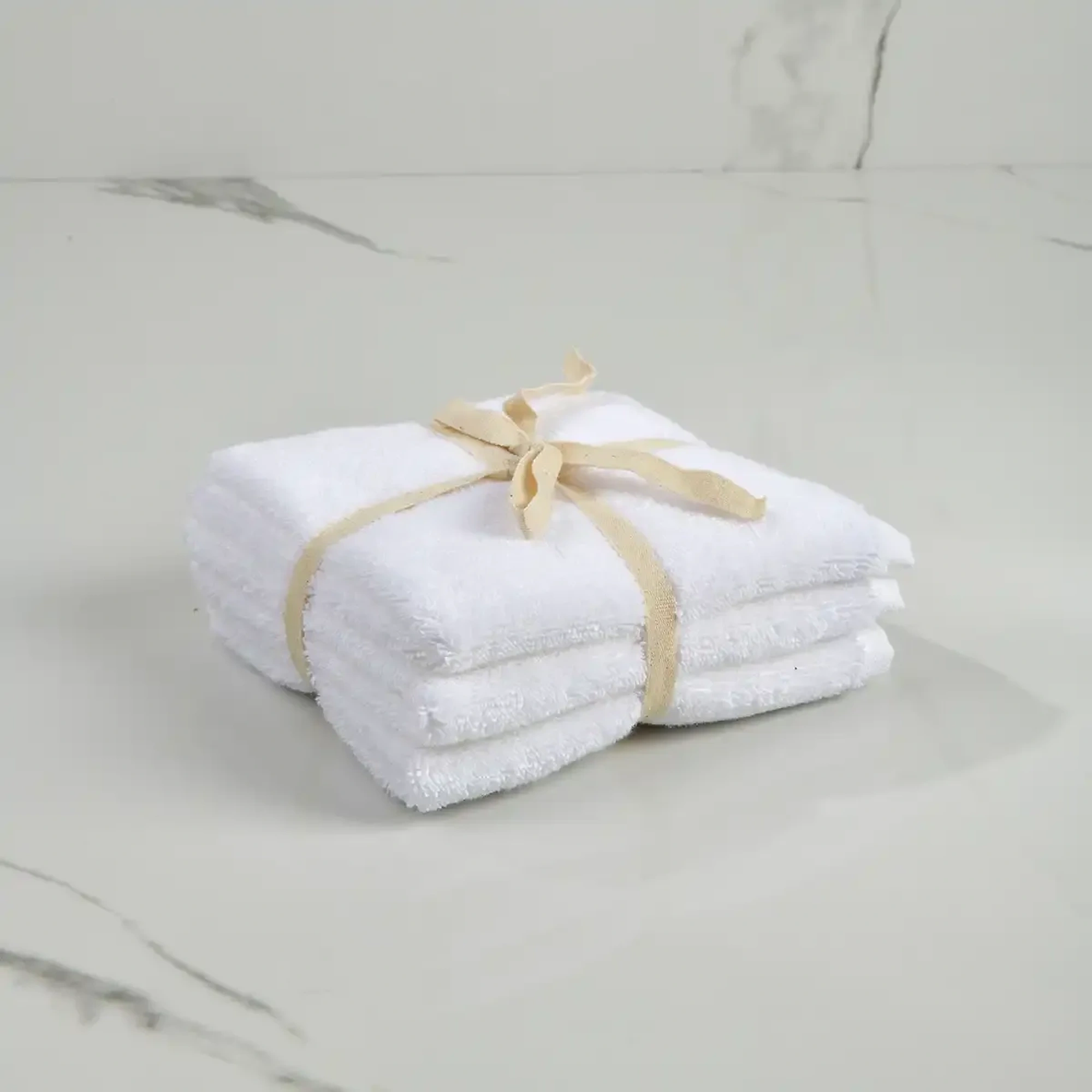 Qua Home Fuji Pima Pamuk El Havlusu Optik Beyaz 30x30 cm