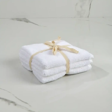  Qua Home Fuji Pima Pamuk El Havlusu Optik Beyaz 30x30 cm