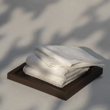  Qua Home Fuji Pima Pamuk El Havlusu Optik Beyaz 30x30 cm