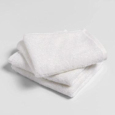  Qua Home Fuji Pima Pamuk El Havlusu Optik Beyaz 30x30 cm