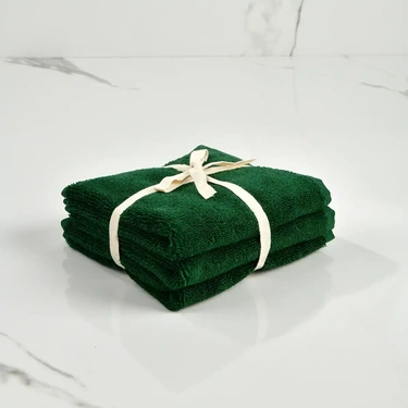  Qua Home Fuji Pima Pamuk El Havlusu Yeşil 30x30 cm