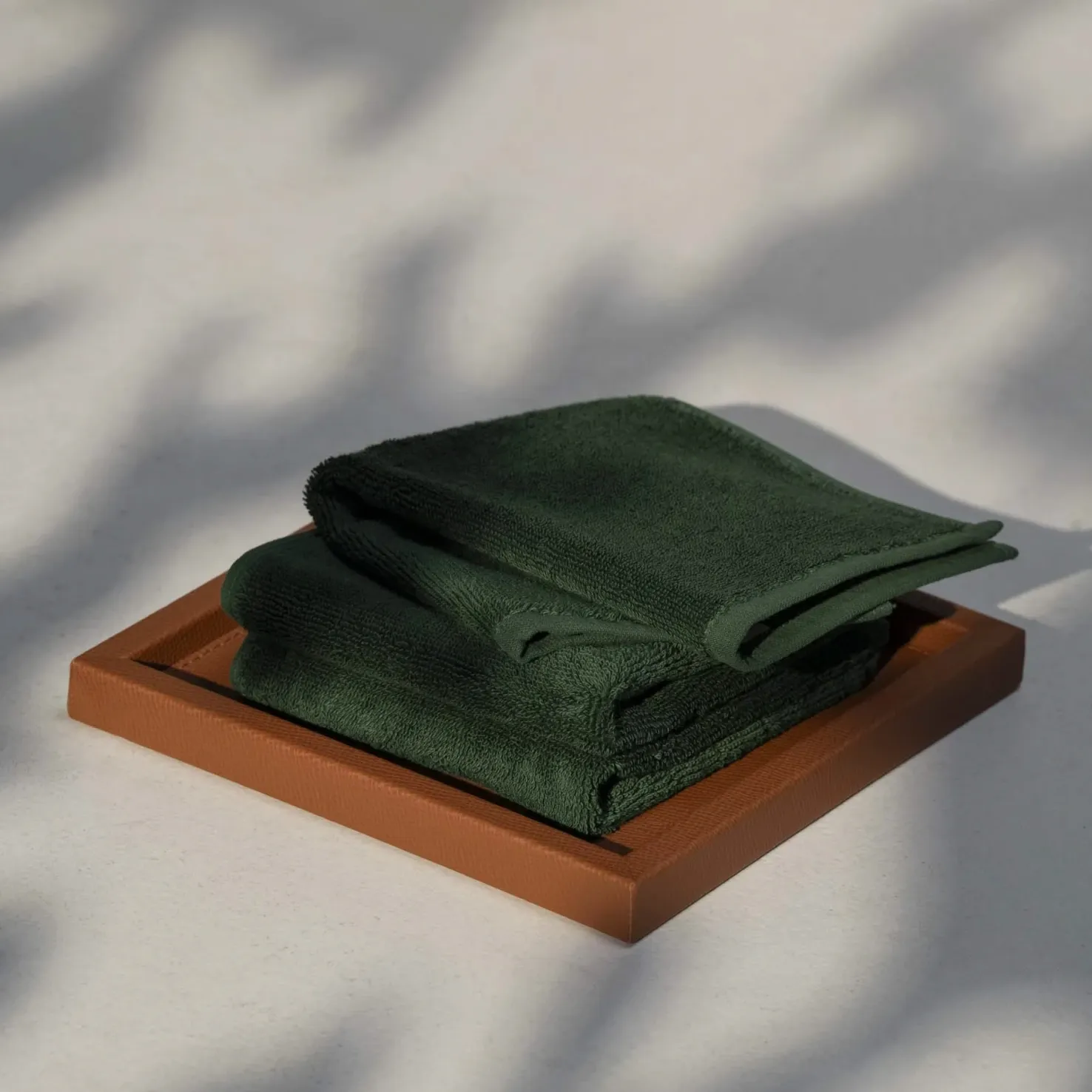  Qua Home Fuji Pima Pamuk El Havlusu Yeşil 30x30 cm